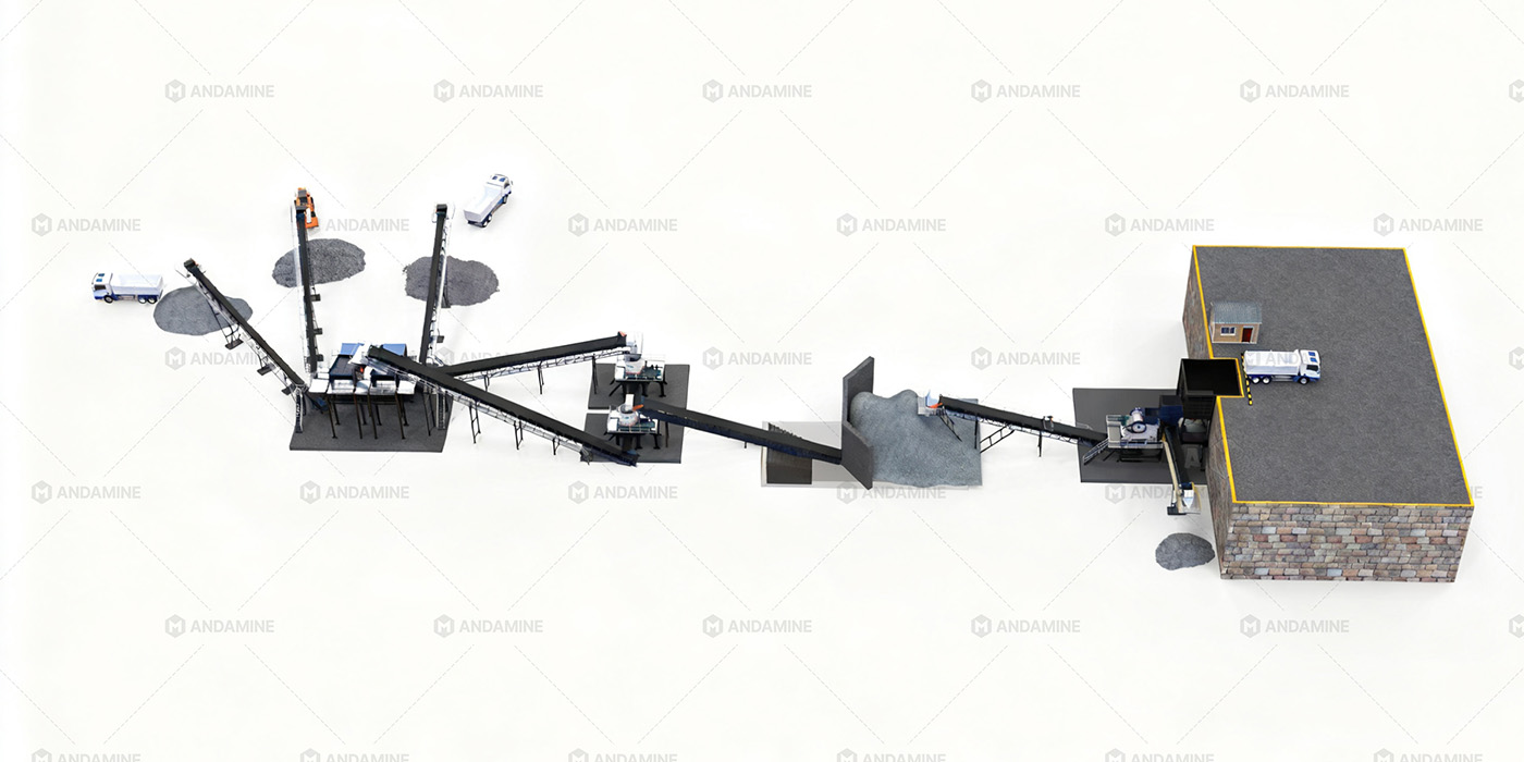 Pabrik Penghancur Granit Stasioner 300TPH – Sistem Pengumpanan Tugas Berat untuk Agregat Multi-Kelas