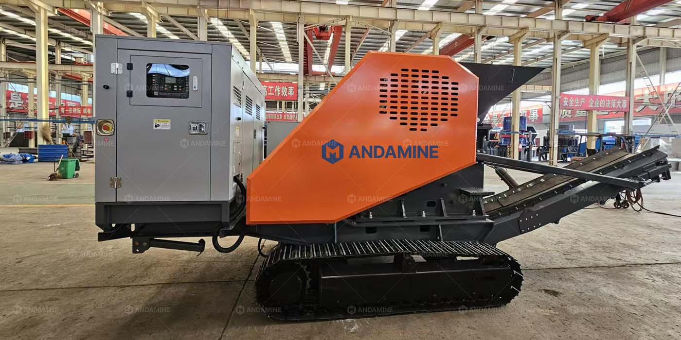 30tph small track type mobile jaw crusher plant for road base in Indonesia