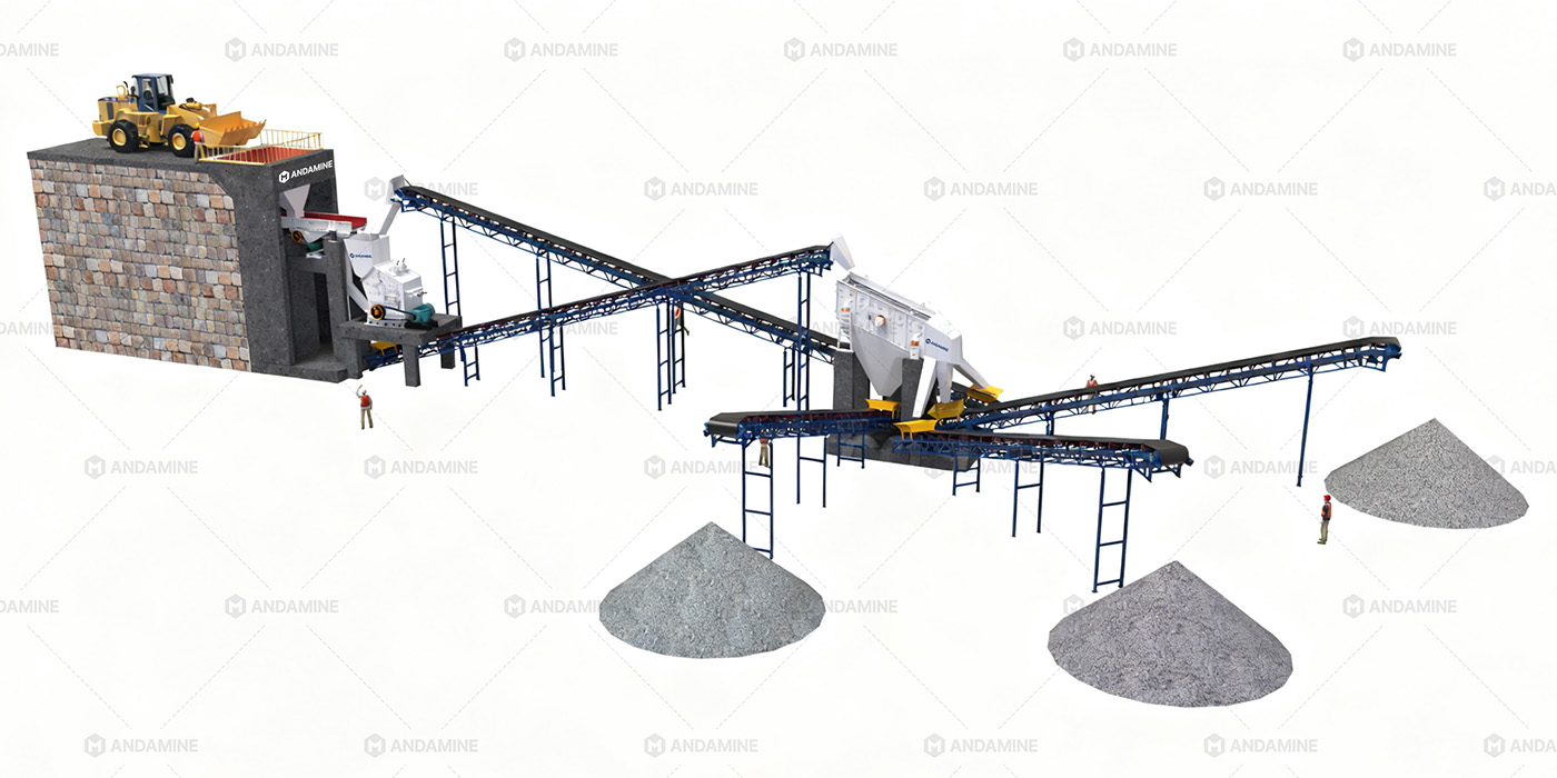 Pabrik Pengolahan Agregat Bergerak 50TPH – Penghancuran Kerucut Kompak untuk Pasokan Beton Modular