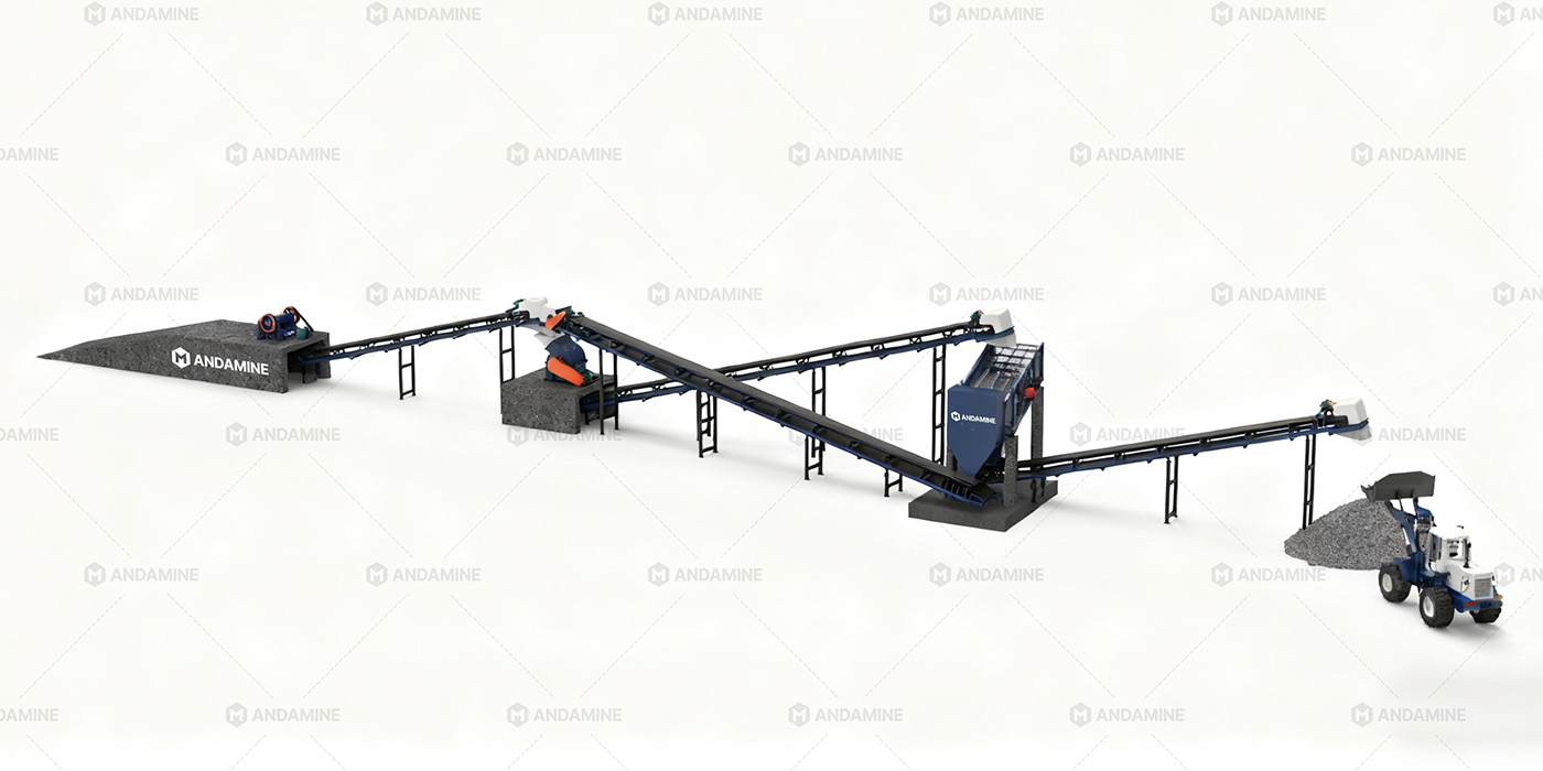 60-70TPH Stationary Stone Aggregate Crusher Machine for Manufactured Sand