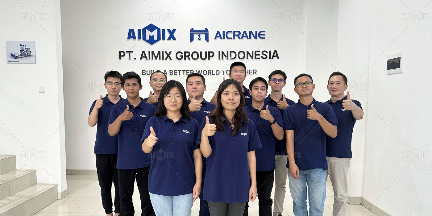 AIMIX Trailer Pump Service Team Indonesia