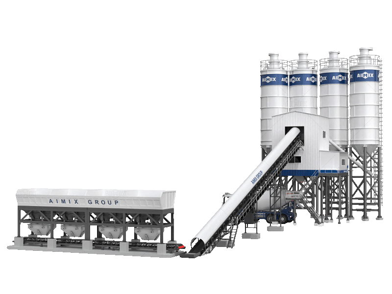 AJ-180 mobile ready mix concrete plant for sale in Indonesia