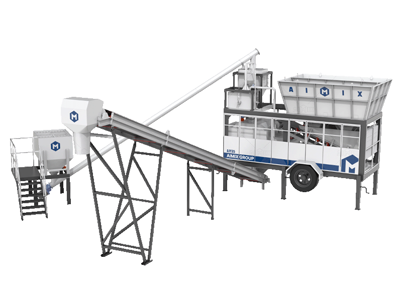 AJSY-35 Hot Selling Compact Concrete Plant in indonesia