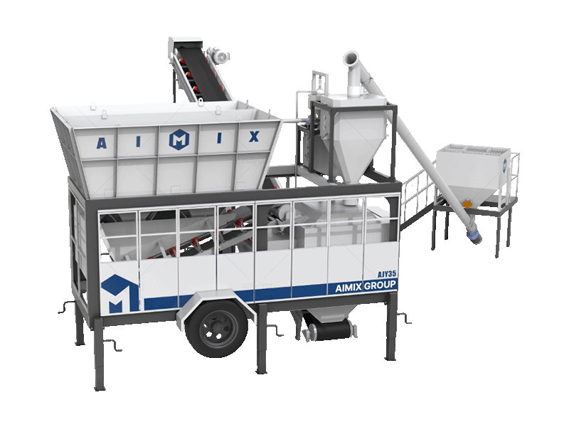 AJSY-50 Compact Concrete Plant in indonesia