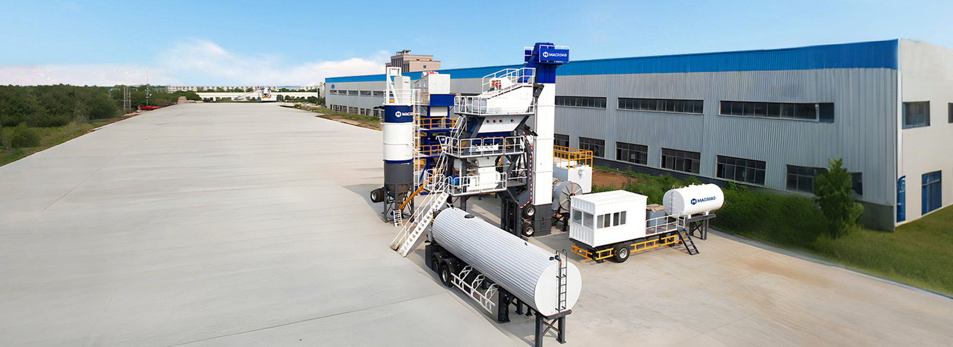 ALYQ90 mini mobile asphalt batching mix plant for sale in Macroad banner