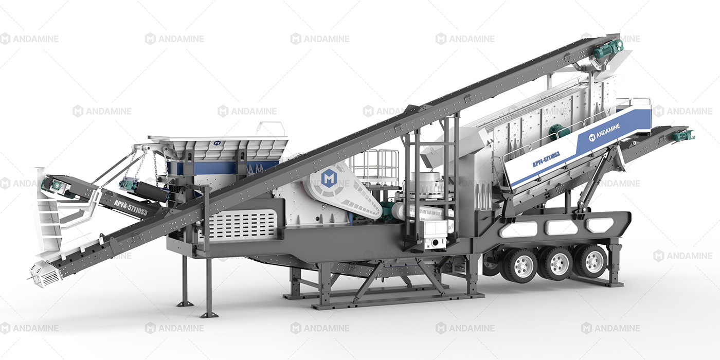 APY4-57110S 50TPH Mobile Granite Crusher Plant Solution in Indonesia