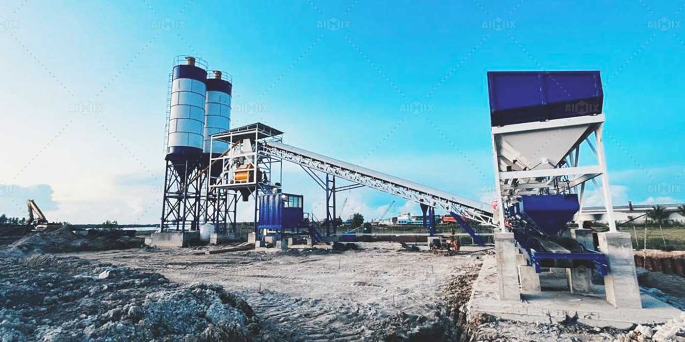 concrete batching plant for sale in Kalimantan Terakan Indonesia
