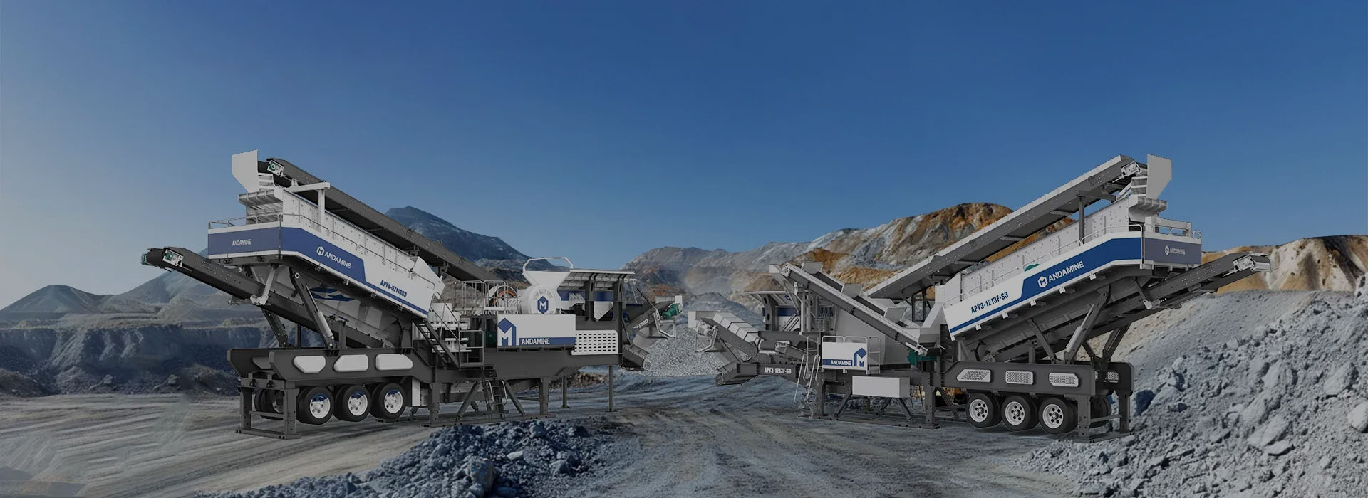 wheel type mobile aggregate crushing plant in Indonesia