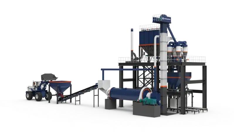 tumbling mill machine production line with air classifier in Indonesia