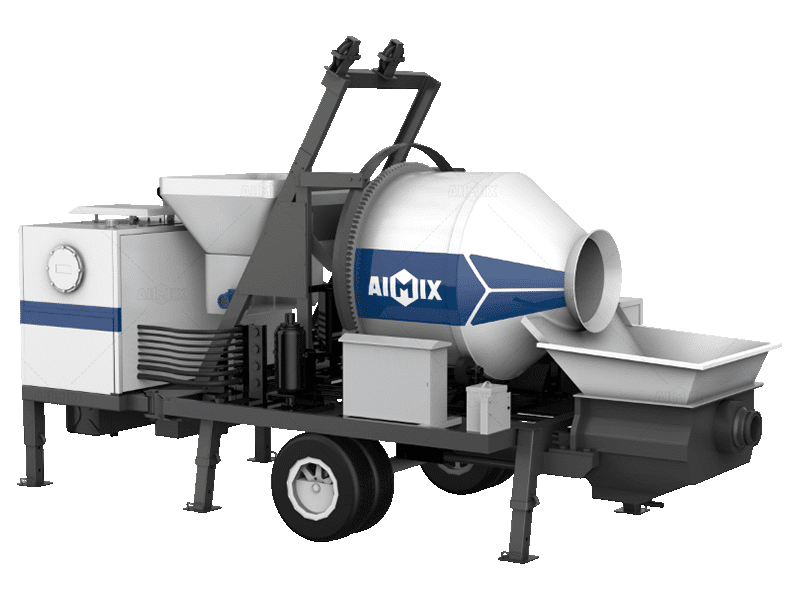 40cbm drum type small concrete mixer pump for sale