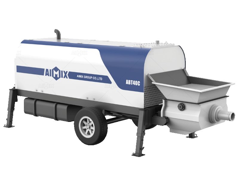 40cbm mobile concrete pump trailer for sale