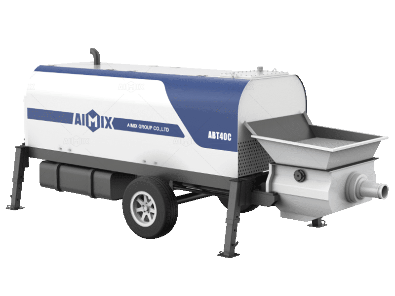 40cbm small concrete pump trailer for sale