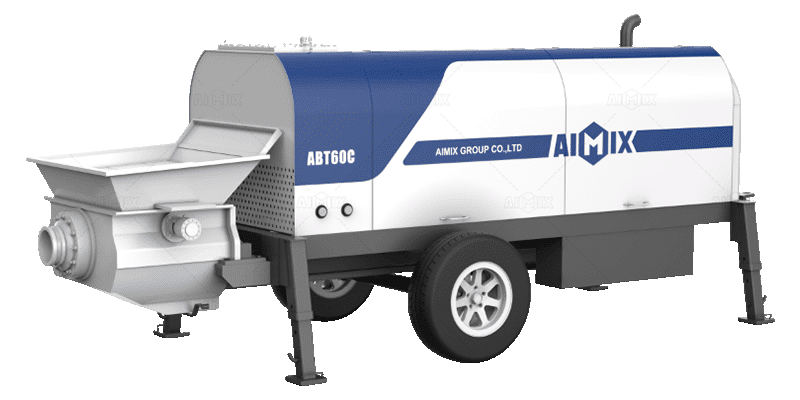 ABT60C diesel stationary concrete pump for sale di Indonesia