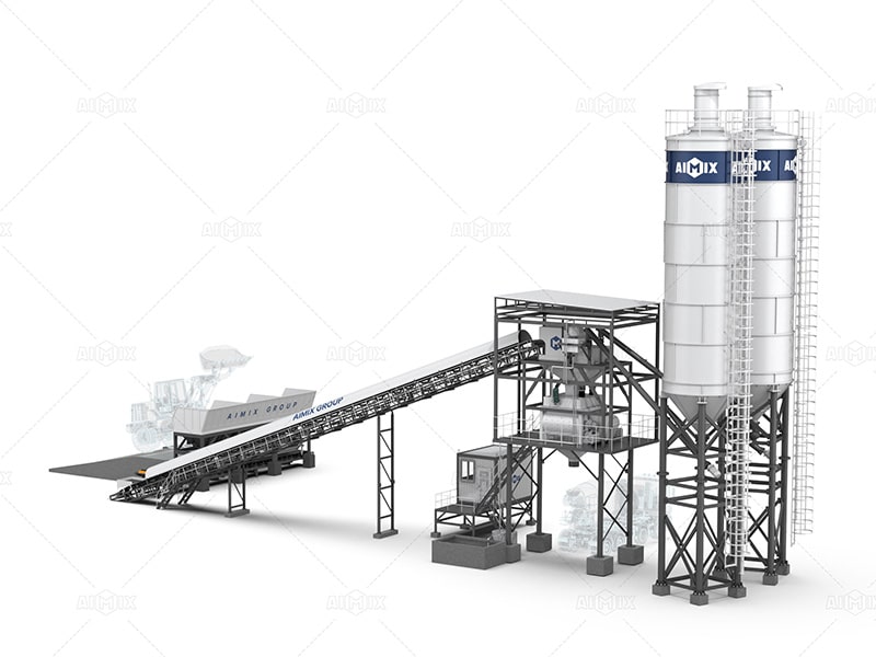AJ-60 stationary wet mix plant for sale in Indonesia