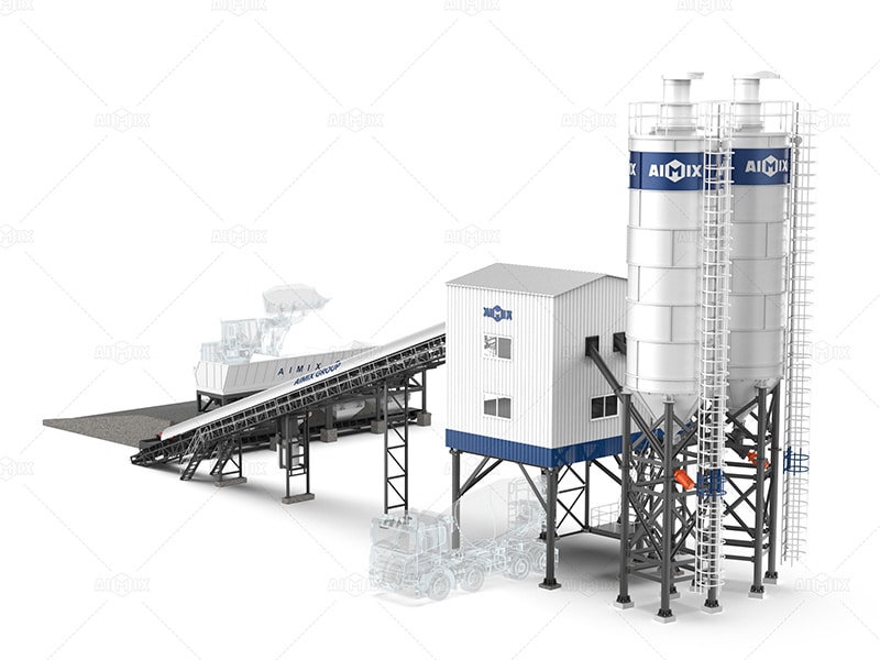 AJ-90 stationary wet mixing plant for sale in Indonesia