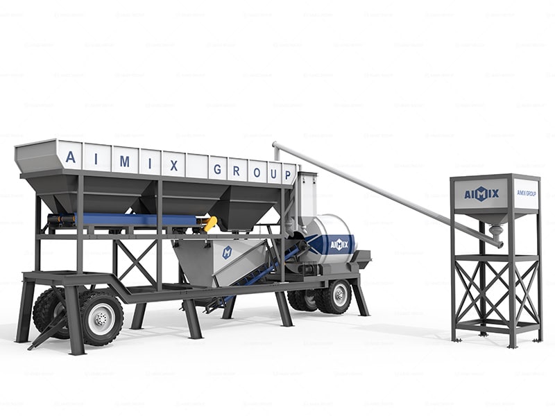 AJZY Series Portable Compact Concrete Batching Plant for Sale