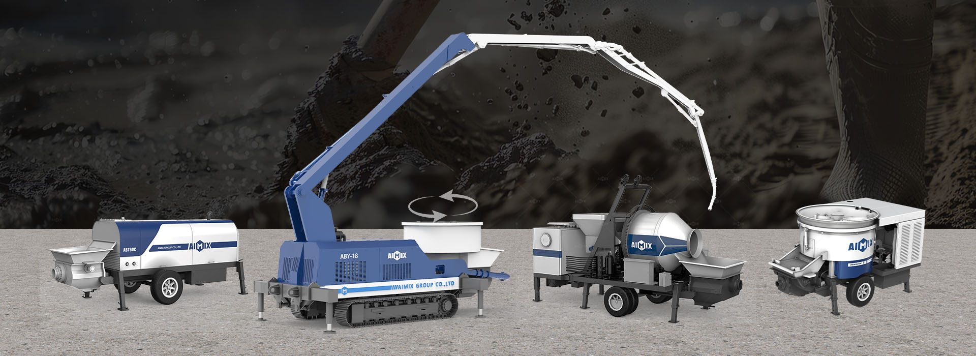 small concrete pumping machine for sale in Indonesia