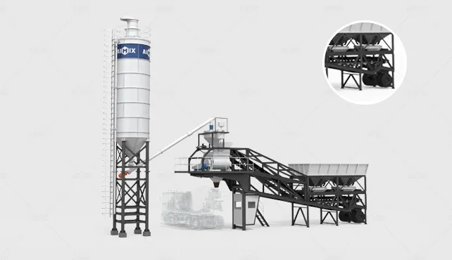 what is a mobile type concrete batching mixing plant