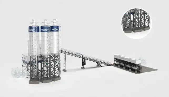 what is a stationary type concrete batch-plant