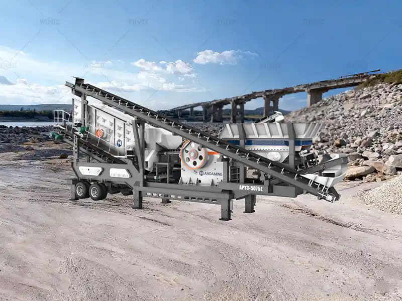 3-in-1 wheel mobile jaw crusher for sale di Indonesia
