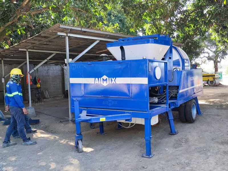 40m³ per hour diesel concrete pump for mixing and pumping concrete in the Philippines
