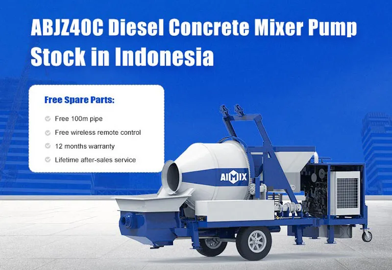 ABJZ40C Diesel Concrete Pump In Stock in Indonesia