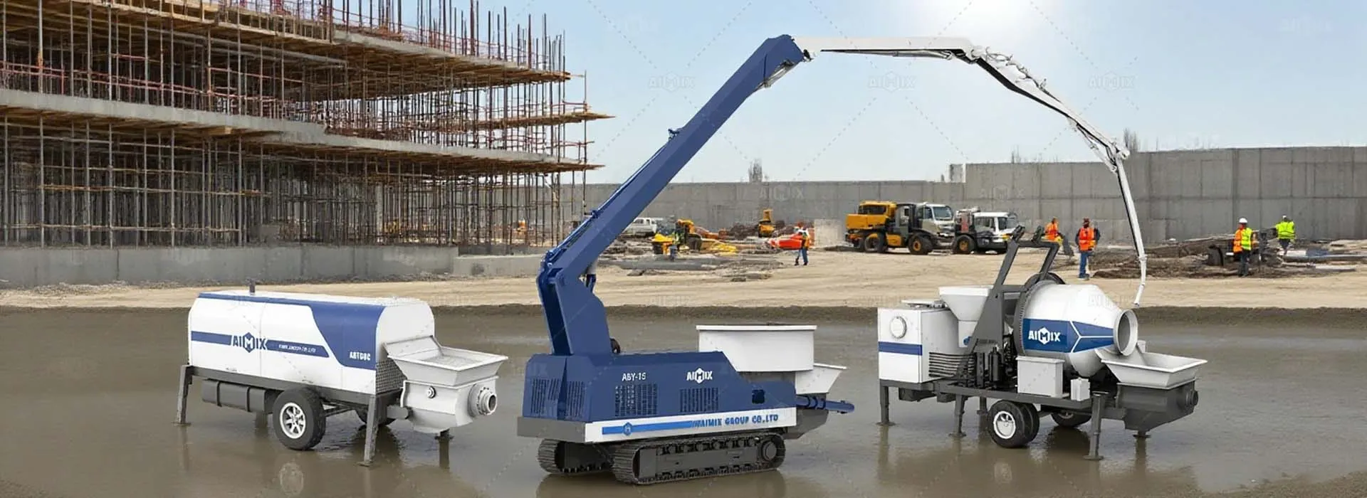 aimix diesel concrete pump price in Indonesia