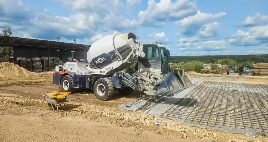 atuomatic loading mixer for floor construction in Indonesia