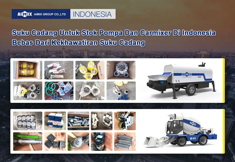 concrete pump spare parts in stock