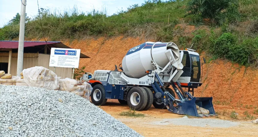 self mixer for house construction in Indonesia