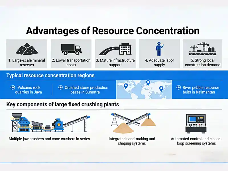 Indonesia Rock Types & Crushing Process Requirements