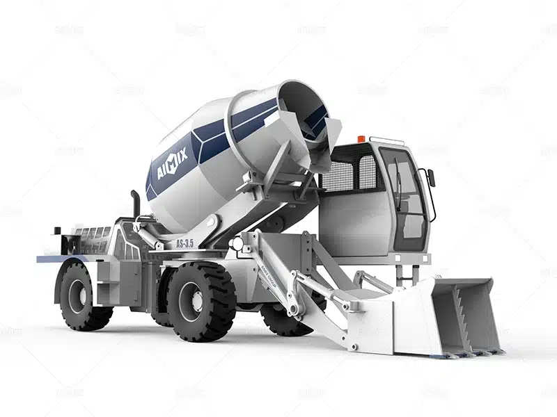 3.5 cbm per batch self concrete mixer truck in Indonesia
