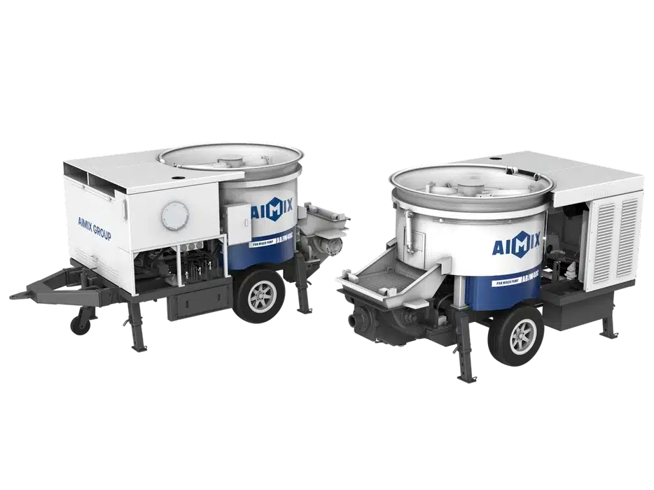 ABJW-40 Pan Mixer Small Concrete Mixer Pump for sale in Indonesia