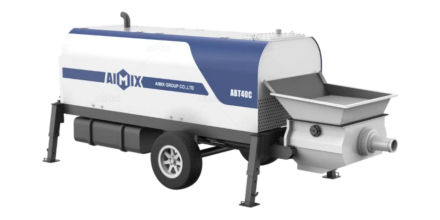 ABT40 small concrete pump trailer for sale in Indonesia