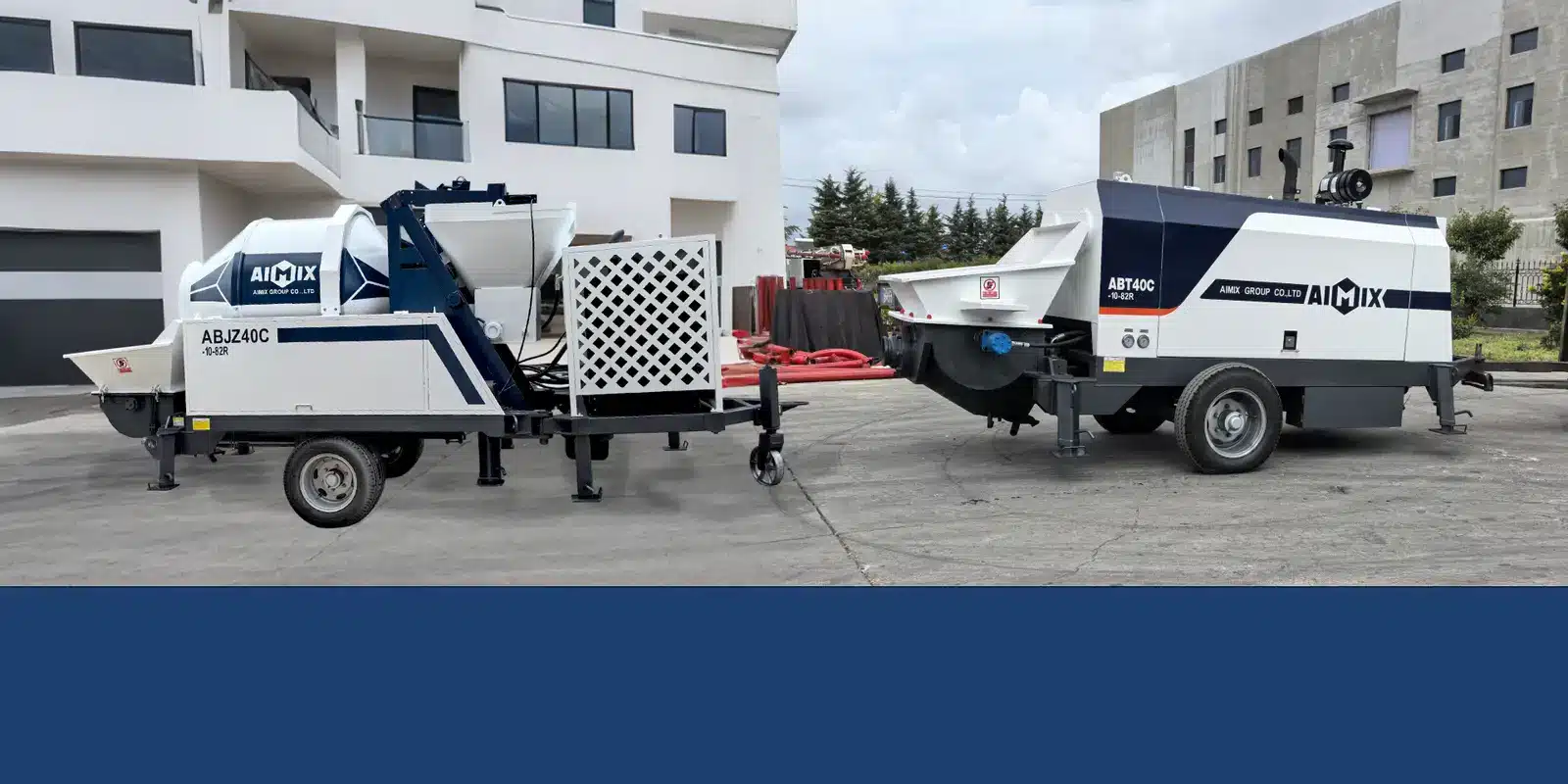 AIMIX Small Concrete Pump Machine for sale in Indonesia
