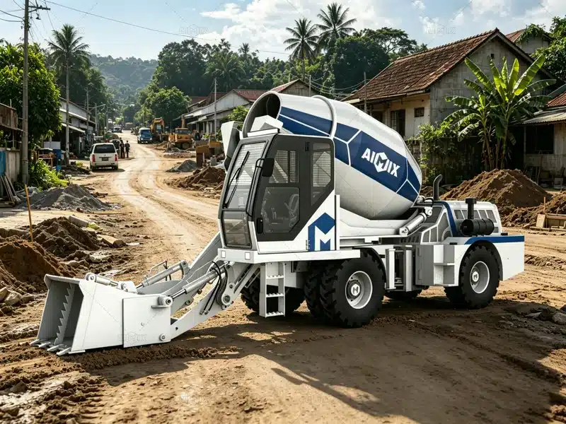 Types of Self Loading Concrete Mixers in Indonesia - By Capacity – How Much Work Can Be Done Per Day
