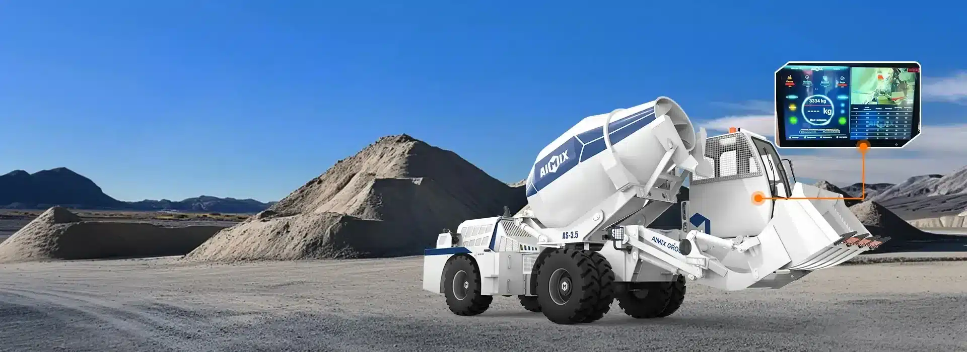 Types of Self Loading Concrete Mixers in Indonesia with Precise Weighing