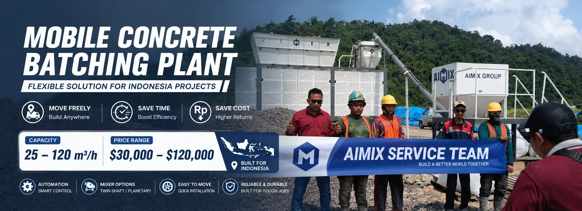 what is the price of mobile concrete batching plant for sale