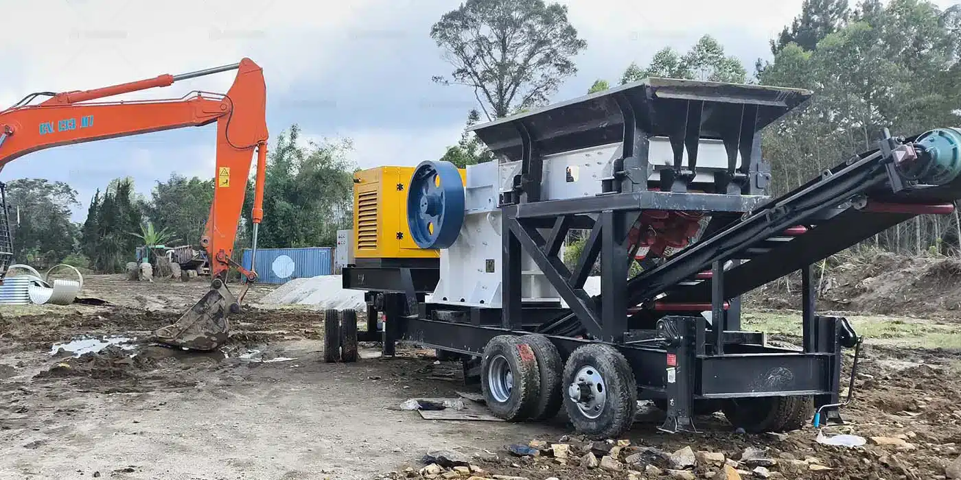 30tph small mobile rock jaw crushing plant for sale in Indonesia