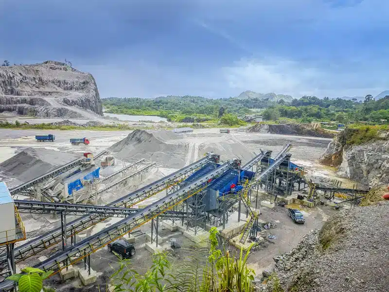 600t stone rock crushing plant for aggregate production