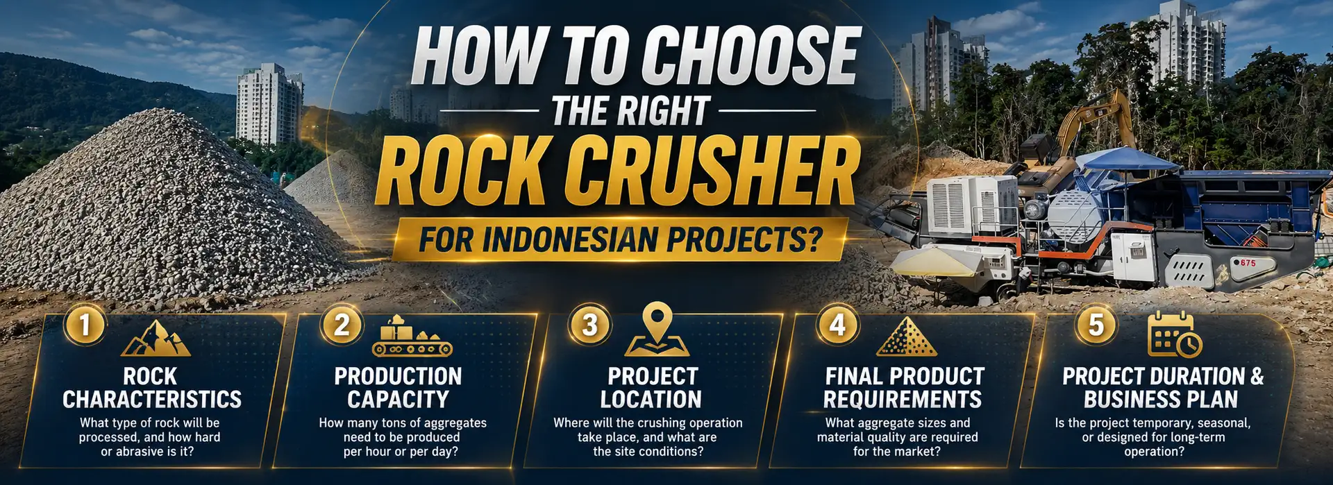 How to Choose the Right Rock Crusher for Indonesian Projects