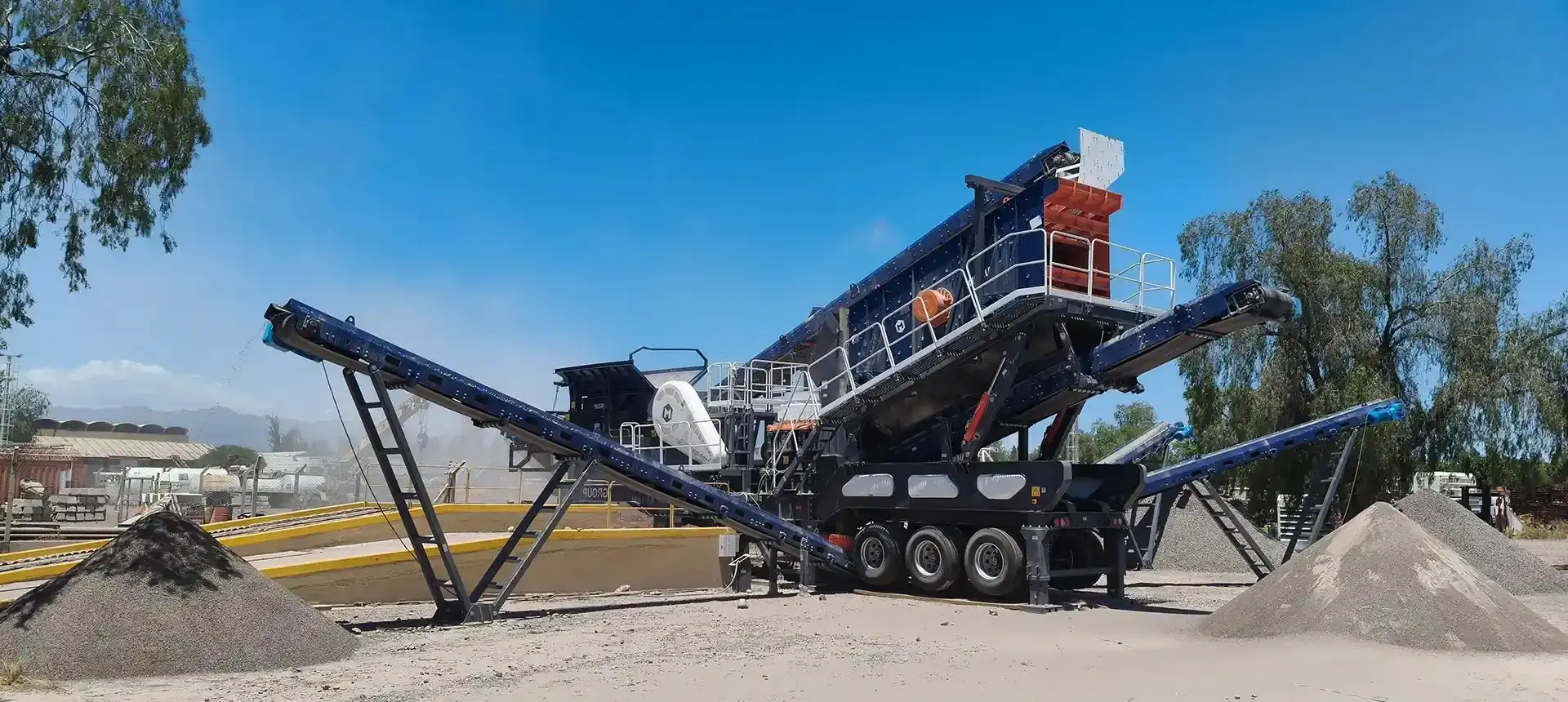 mobile crushing solution for aggregates production in Indonesia