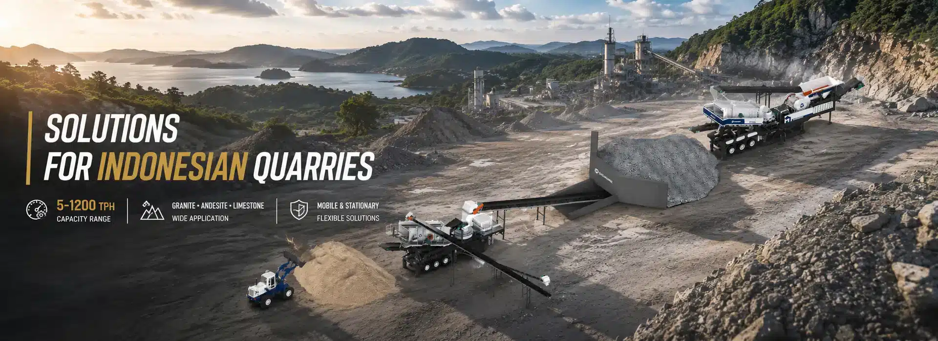 rock crushing solutions for indonesian quarries