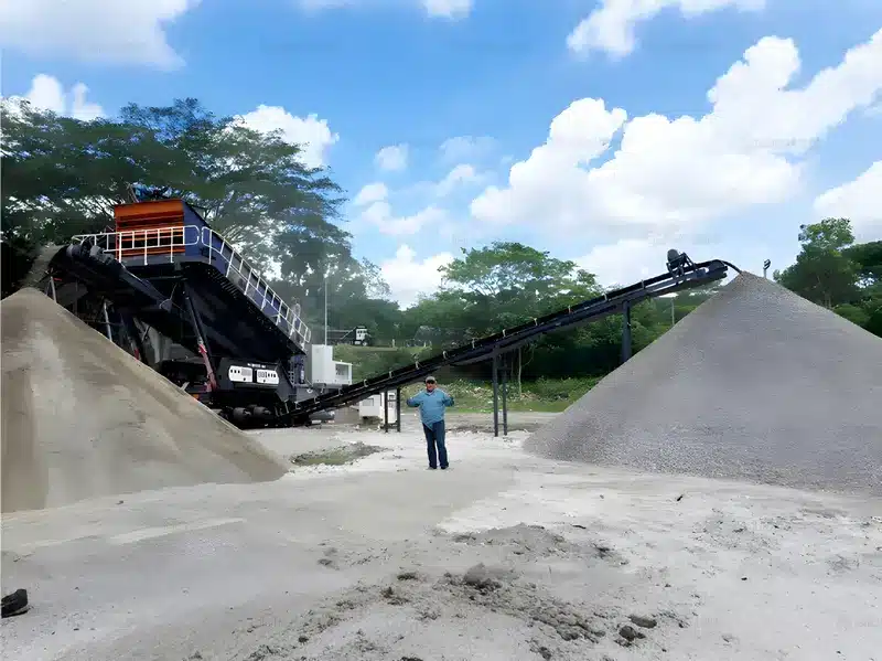 Pabrik penghancur granit bergerak 150 ton per jam di Honduras