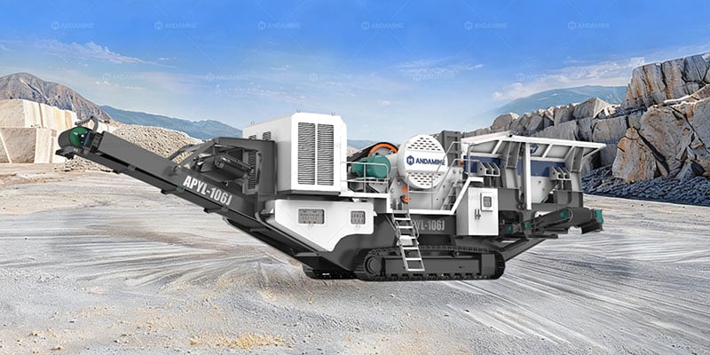 Mesin penghancur granit rahang bergerak tipe crawler seri APYL-J dijual.