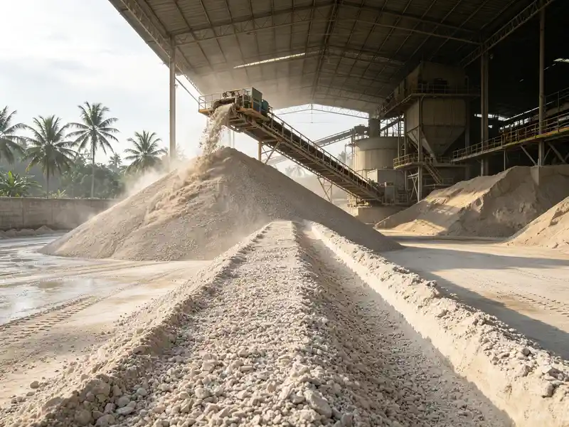 Crushed Limestone for Cement Raw Material Preparation
