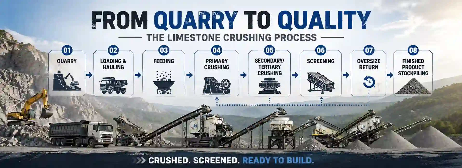 How Does Limestone Crushing Work from Quarry to Finished Products