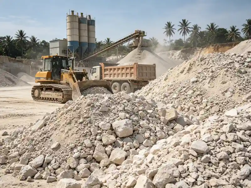 Limestone Aggregate for Concrete Production
