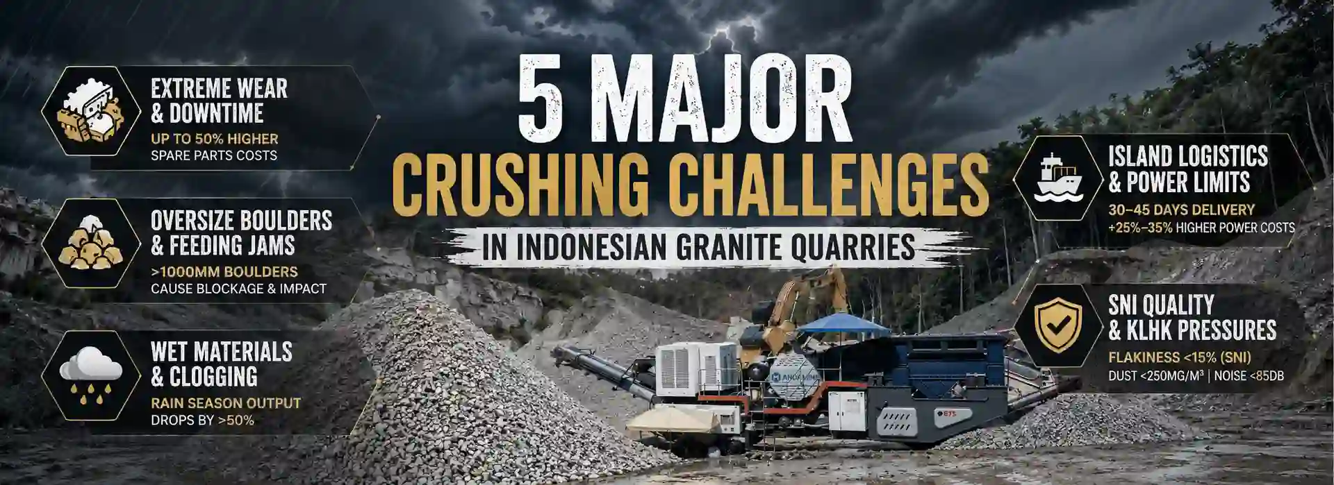 Apa Saja Tantangan Penghancuran Khas di Tambang Granit Indonesia?