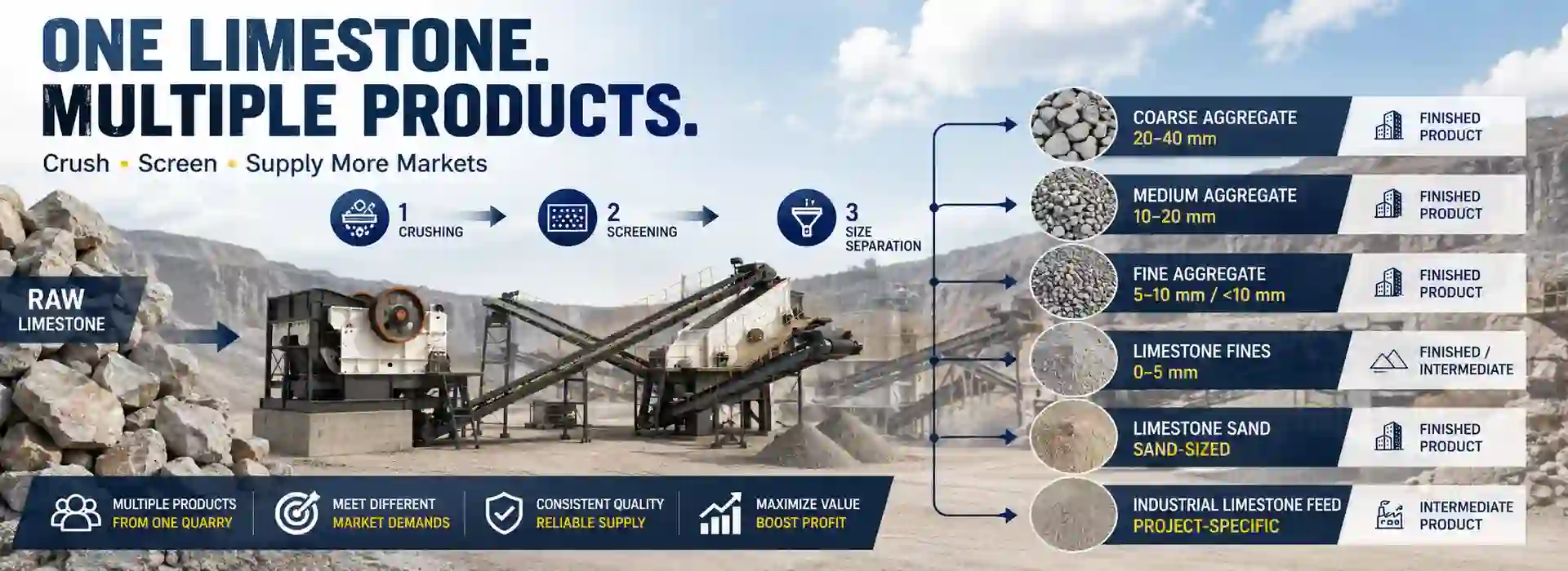 What Limestone Products Can a Crushing Plant Produce